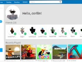 Roblox home screen | Tynker