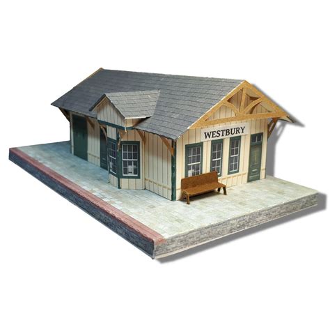 N Scale Building 1:160 Train Station / Depot - Pre-Cut Paper Model Kit - SDN1 | eBay