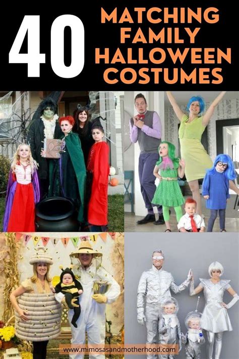 Fun Matching Family Halloween Costumes - Mimosas & Motherhood