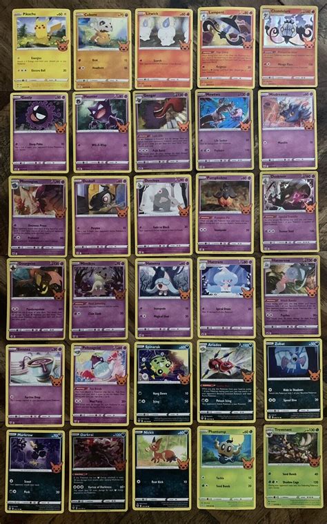 Mavin | Pokemon TCG Trick or Trade Halloween 2022 Complete 30 Card Set ...