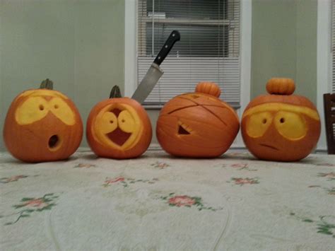 South Park Characters As Halloween Pumpkin Heads