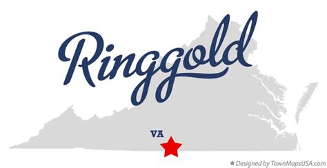 Map of Ringgold, VA, Virginia