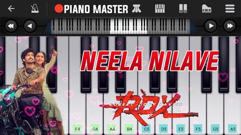 Neela Nilave Song Easy Piano Tutorial RDX Akkorde - Chordify