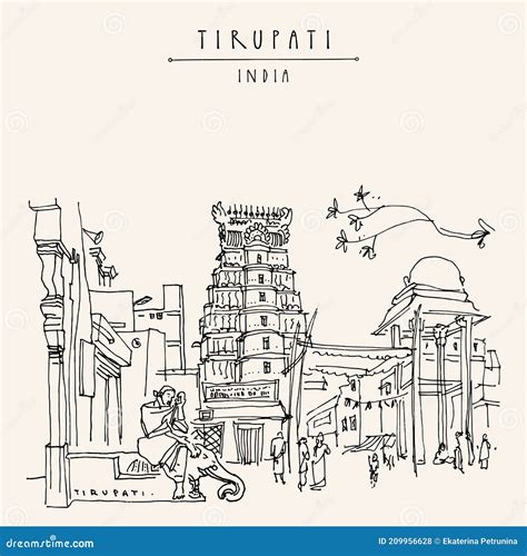 Tirupati Temple Stock Illustrations – 45 Tirupati Temple Stock ...