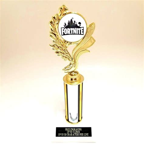 FORTNITE SINGLE POST 12" TROPHY- FREE ENGRAVING | eBay