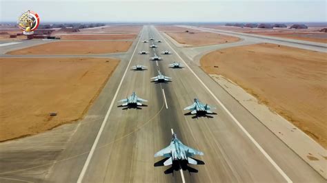 Egyptian Air Force Stages "Elephant Walk" With 16 MiG-29M/M2 Fulcrum ...