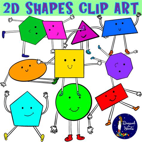 2D Shapes Clip Art | Made By Teachers