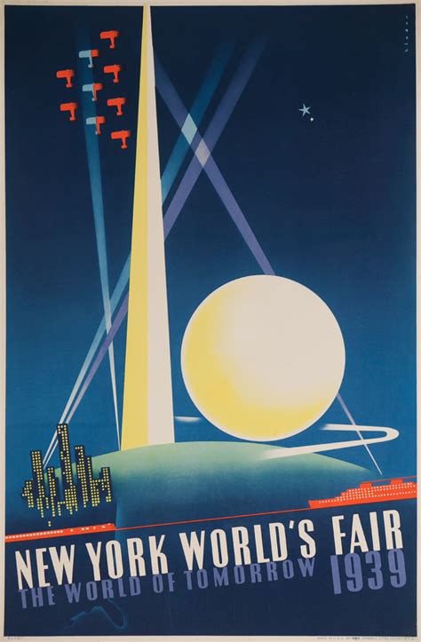 Original 1939 New York World's Fair Poster Binder large | David Pollack Vintage Posters