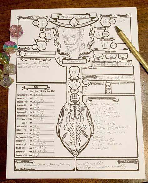 PDF Printable Pathfinder 2nd Edition Character Sheet Bundle - Etsy