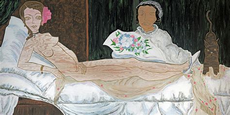 Ode to Manet and Olympia Painting by Sheryl Intrator