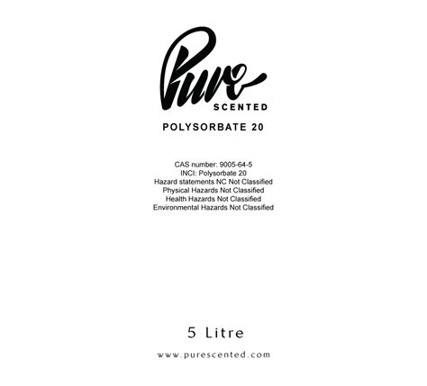 Polysorbate 20 - Pure Scented