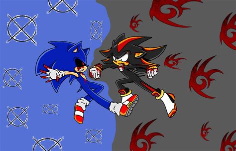 Shadow vs Sonic.exe by Silonadow on DeviantArt