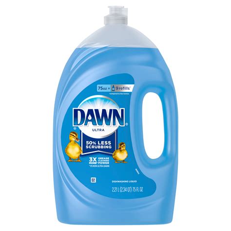 Dawn Ultra Liquid Dish Detergent, Dawn Original, 75 oz Flip-Cap Bottle, 6/Carton | OfficeSupply.com