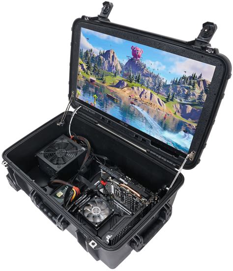 Case Club PC Portable DIY Gaming Station with Built-in Gaming Monitor