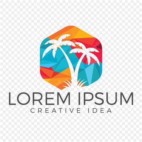 Tropical And Palm Tree Logo Design, Com Con, Attention, Badge PNG and ...