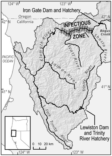 Map of the Klamath River basin. | Download Scientific Diagram