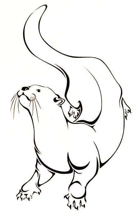 32 Otter Outline Tattoo ideas | otter tattoo, otters, otter drawing