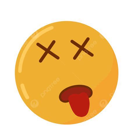 Emoji Dead PNG Transparent, Emoji Dead Face Cute Sticker, Sticker Set, Emoji, Cute PNG Image For ...