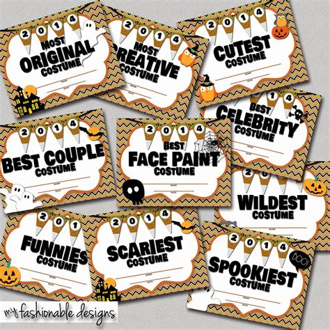 Halloween Awards Printable