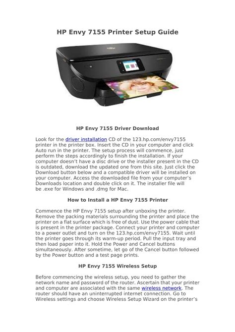 PPT - HP Envy 7155 Printer Setup PowerPoint Presentation, free download ...