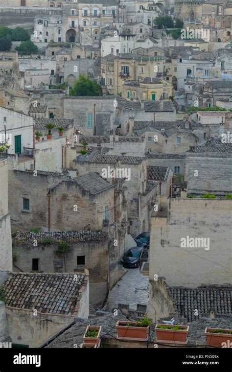 European Capital of Culture in 2019 year, ancient city of Matera ...