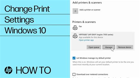 HP Designjets - Change Print Settings (Windows 10) | HP® Support