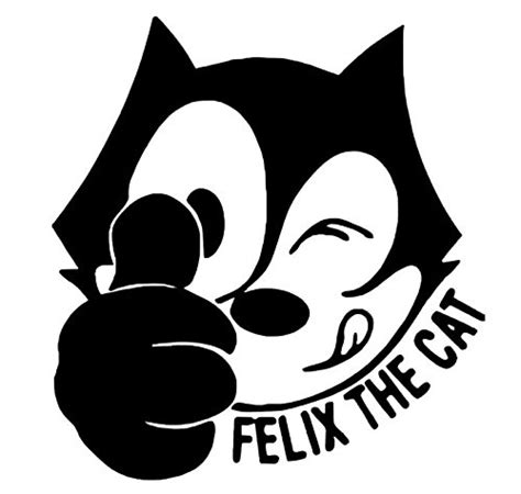 Felix the Cat, Vintage Cartoons, Felix the Cat Thumbs Up Vinyl Decal, Felix the Cat Stickers ...