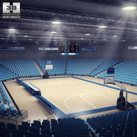 Basketball Arena 3D model - Architecture on Hum3D