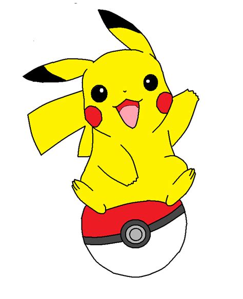 Pikachu on a Pokeball by Weasel-Fox on deviantART | Pikachu drawing, Pikachu art, Pikachu