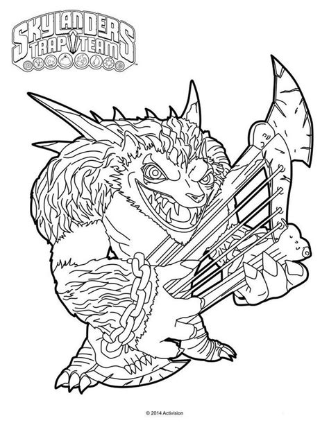 Skylanders Trap Team Coloring Pages Wolfgang | Coloring pages