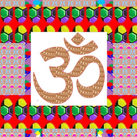 OM Mantra OmMantra Golden Art with Graphic Patchwork Art Painting by ...