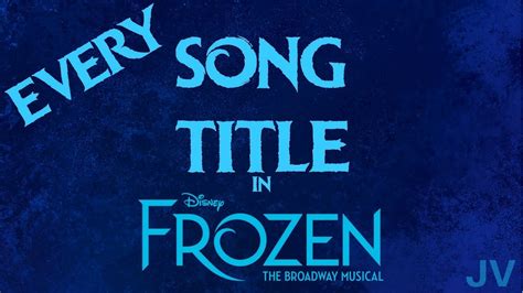 Every Song Title in Frozen - YouTube