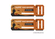 Halloween Ticket Template - Orange Download Printable PDF | Templateroller
