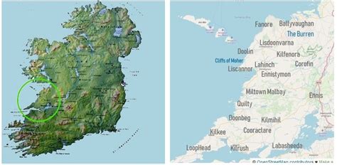 County Claire Ireland Map