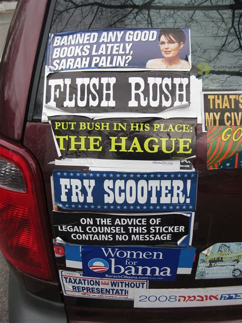 Political bumper stickers | Usable with attribution and link… | Flickr