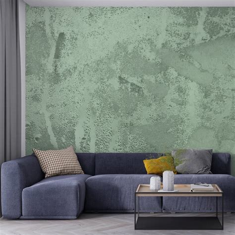 Grey Concrete Wallpaper Living Room Wall Mural Peel and - Etsy