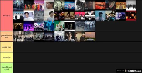 exo songs are all the best Tier List - TierLists.com