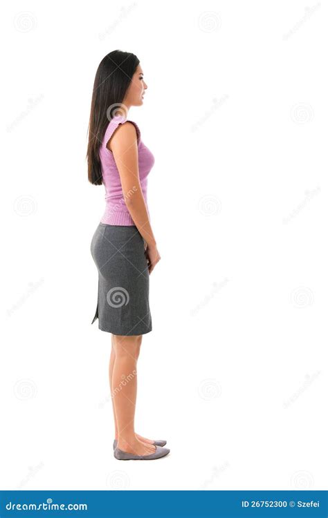 Side View Full Body Asian Female Stock Photo - Image: 26752300