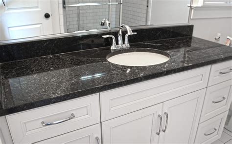 Granite, Marble & Quartz Countertops and More » Black Pearl Granite | Granite bathroom, Black ...