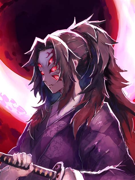 Download Kokushibo Demon Slayer Iphone Wallpaper | Wallpapers.com