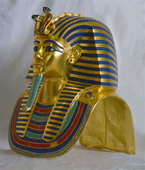 Tutankhamun Gold Mask Egyptian Pharaoh Tut IDENTICAL Museum Replica ...