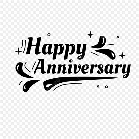 Happy Anniversary Clip Art Black And White