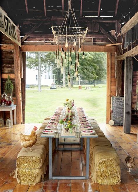 Red Barn Decorating Ideas - Barn Outdoor Party