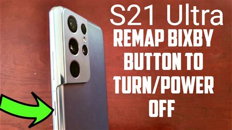 Samsung Galaxy S21 Ultra Remap Bixby Button To Power Off/Turn Off The ...