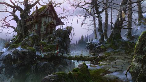 witch house (winter) by VityaR83 on DeviantArt