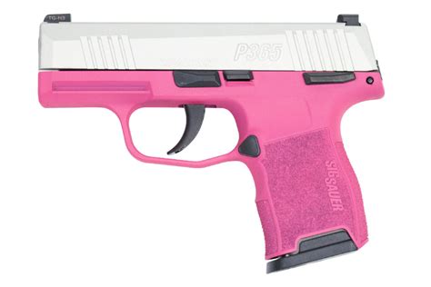 Buy Sig Sauer P365 Micro Compact 9mm Striker-Fired Pistol with Pink Cerakote Frame and Silver ...