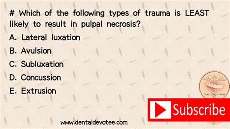 Dentosphere : World of Dentistry: Causes of Pulpal Necrosis