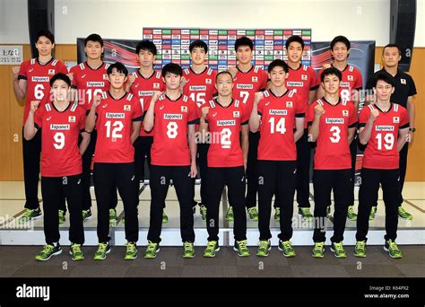 Tokyo, Japan. 7th Sep, 2017. Japan team group line-up (JPN) Volleyball ...