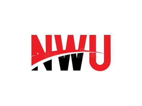 NWU Letter Initial Logo Design Vector Illustration Stock Vector ...