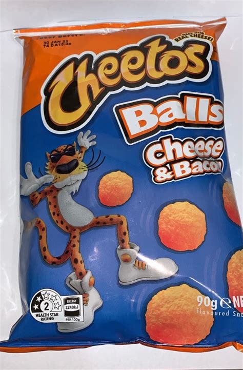 Cheetos Bacon & Cheese Balls (Australia) - www.professorsnacks.com